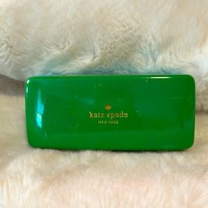Kate Spade New York Eyeglasses Hard Clamshell Case - Green Preowned